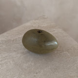 Oblong Ceramic Bud Vase in Olive
