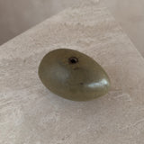 Oblong Ceramic Bud Vase in Olive