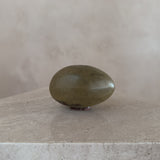 Oblong Ceramic Bud Vase in Olive