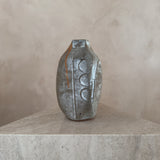 Square Neck Studio Ceramic Vase with Ash Glaze