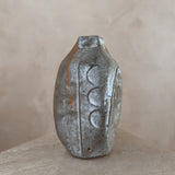 Square Neck Studio Ceramic Vase with Ash Glaze