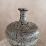 Oatmeal Speckled Studio Ceramic Bottle Vase