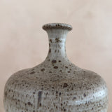 Oatmeal Speckled Studio Ceramic Bottle Vase