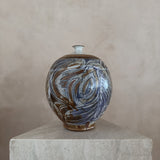 Studio Ceramic Vessel with Abstract Line Decoration