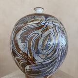 Studio Ceramic Vessel with Abstract Line Decoration