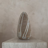 Sand Texture Studio Ceramic Vase with Drip Glaze
