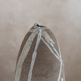 Sand Texture Studio Ceramic Vase with Drip Glaze