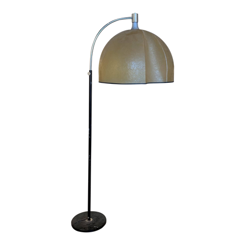 Arched Floor Lamp with Fiberglass Shade