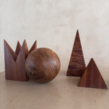 5 Piece Collection of Wood Sculptural Objects