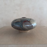 Studio Ceramic Textured Glaze Moon Vase
