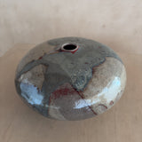Studio Ceramic Textured Glaze Moon Vase