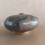 Studio Ceramic Textured Glaze Moon Vase