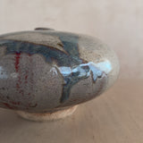 Studio Ceramic Textured Glaze Moon Vase