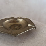 Accented Brass Six Sided Ashtray
