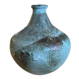 Blue Glazed Bud Vase