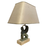 French Bronze Sphinx Table Lamp