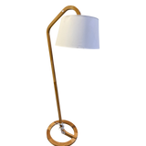 Scandinavian Oak Curved Floor Lamp