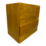 Modular Five Drawer and Cane Door Cabinet, Pair