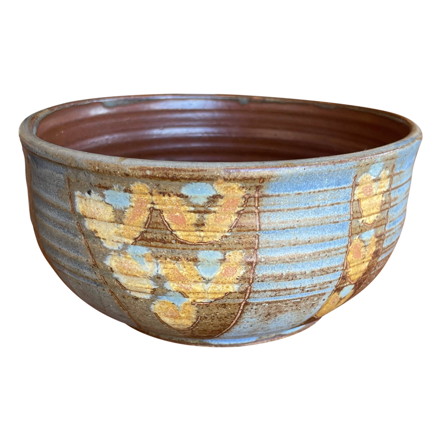 Blue Patterned Ceramic Bowl