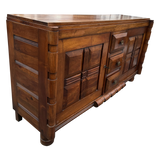 French Carved Oak Sideboard, Attr. Charles Dudouyt