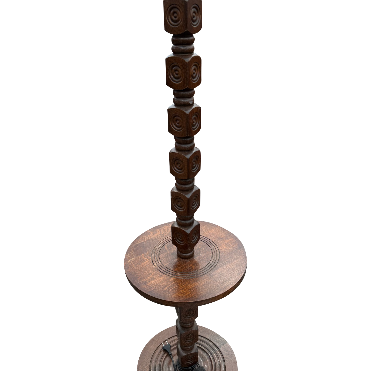 Collection of French Turned Wood Floor Lamps