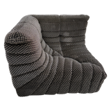 Ligne Roset Togo Corner Module in Brown Diamond Fabric