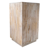 Bleached Wood Pedestal