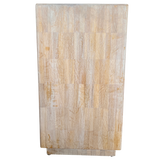 Bleached Wood Pedestal