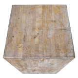 Bleached Wood Pedestal