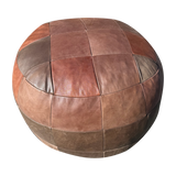 Medium Leather Patchwork De Sede Pouf