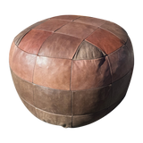 Medium Leather Patchwork De Sede Pouf