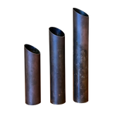 Set of Three Brass Candleholders