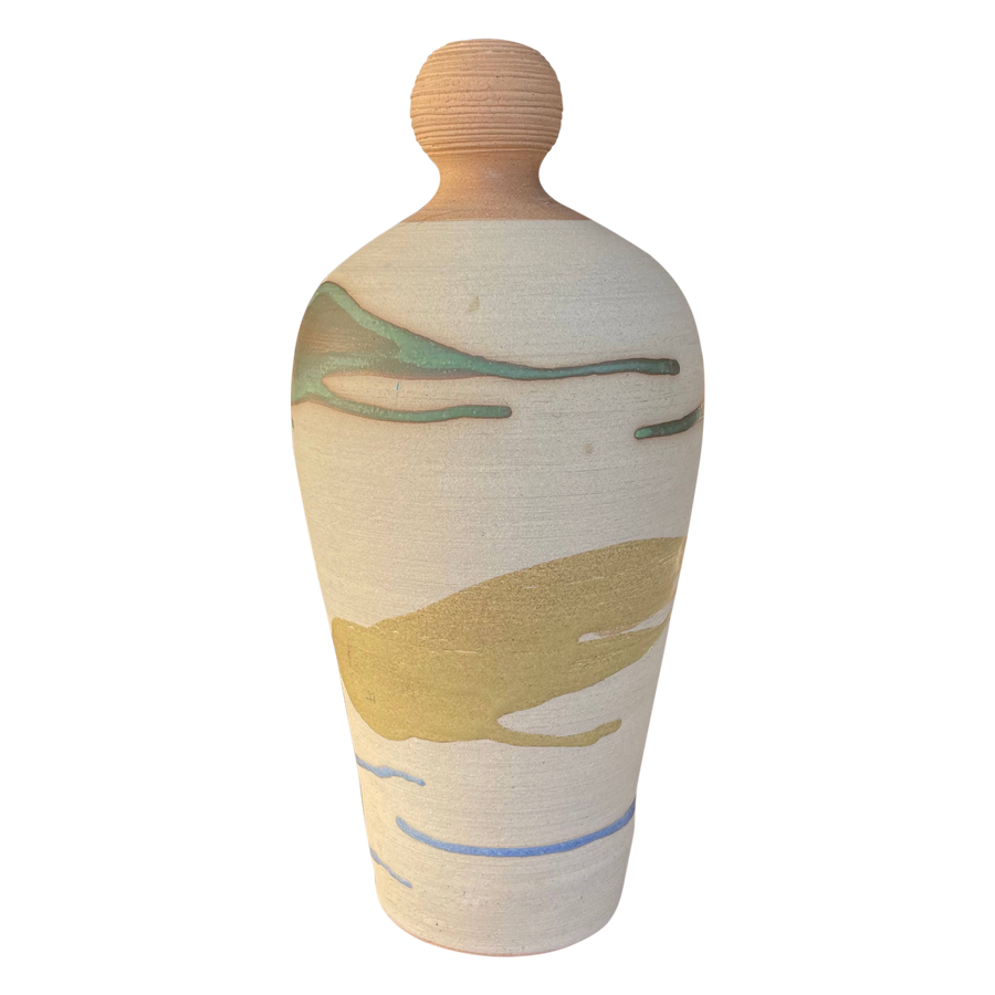 Painted Detail Studio Pottery Vase