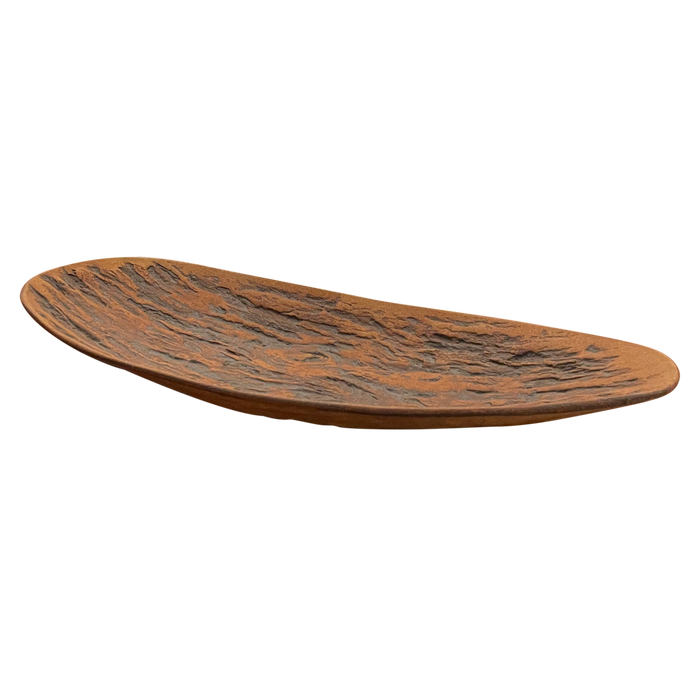 Ceramic Wood Grain Serving Platter