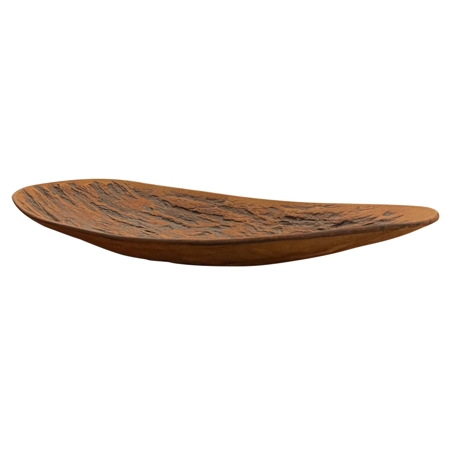 Ceramic Wood Grain Serving Platter