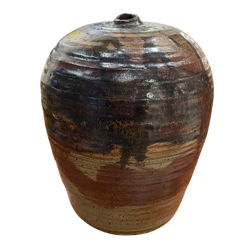 Rounded Earth Tone Vessel