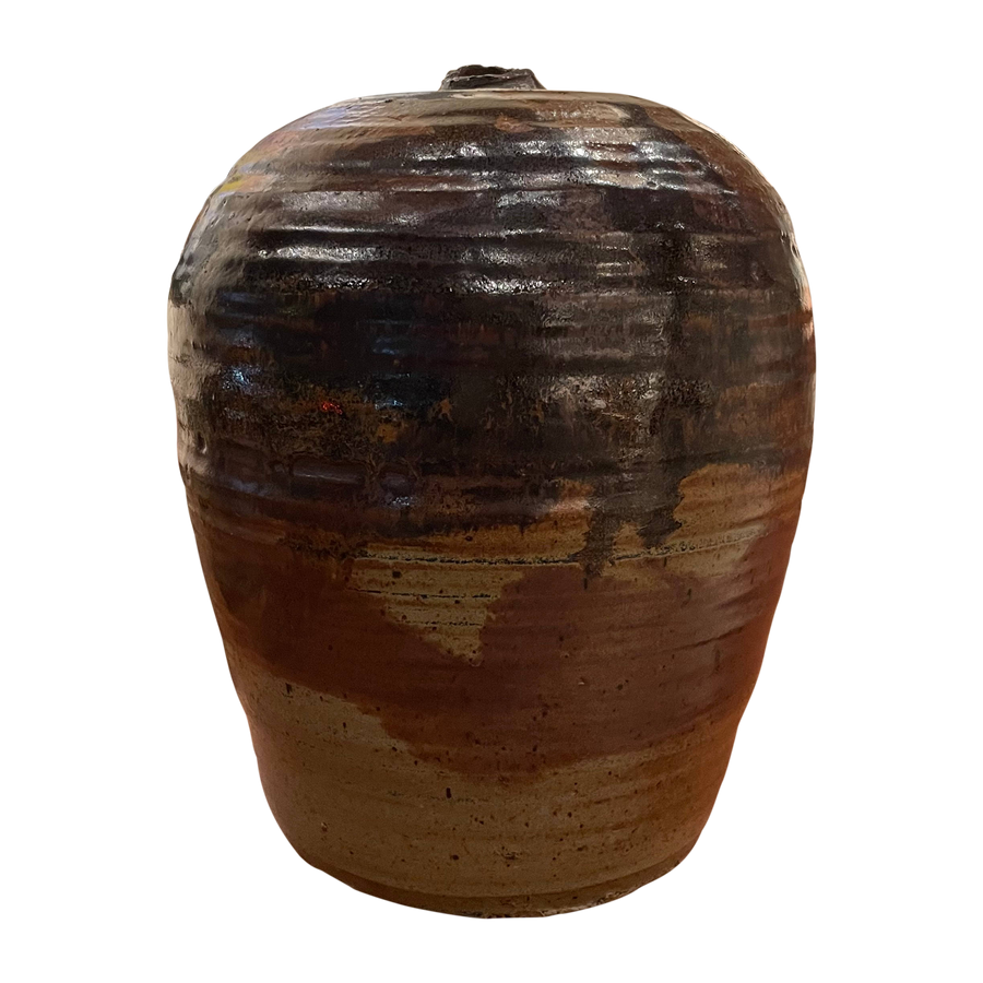 Rounded Earth Tone Vessel
