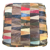 Multicolor Patchwork Leather De Sede Ottoman