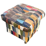 Multicolor Patchwork Leather De Sede Ottoman