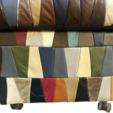 Multicolor Patchwork Leather De Sede Ottoman