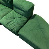 Italian Emerald Tufted Lounge Set, 1970s