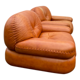 Pair of Cognac 'Sapporo' Lounge Chairs by Mobil Girgi