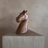 Wooden Horse Head Sculpture