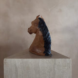Wooden Horse Head Sculpture