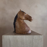 Wooden Horse Head Sculpture