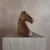 Wooden Horse Head Sculpture
