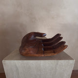 Large Wooden Open Palm Sculpture