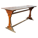 Antique Aged Oak Monastery Dining Table