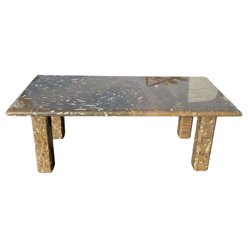 Orthoceras Fossil Limestone Coffee Table