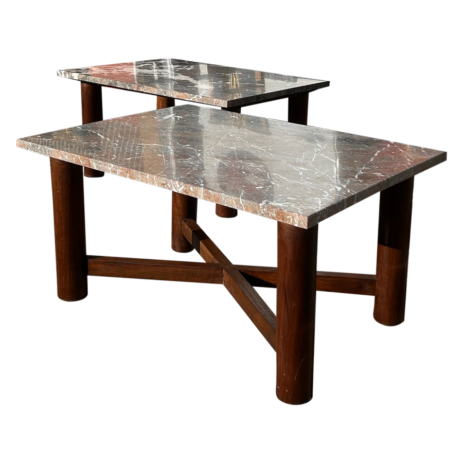 Marble Top End Table